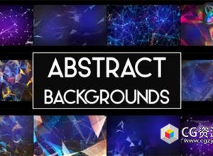 FCPX插件-9组抽象粒子背景运动图形动画