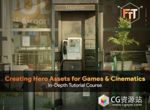 Blender/ZBrush/SP影视游戏道具建模雕刻UV纹理渲染制作视频教程+中英文字幕