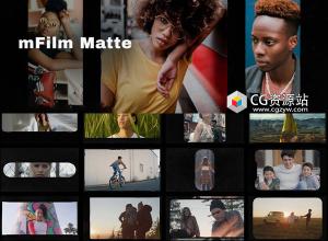 FCPX插件-82组复古分屏胶片边框遮幅特效转场遮罩预设 mFilm Matte
