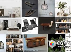 3dsky家具装饰3D模型合集2023年10月4