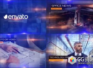 AE模板-科技感商务企业视频宣传工业技术演示包装片头 Industrial Technology Presentation