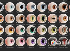 Blender程序风格化眼睛预设 Tiny Eye v1.3