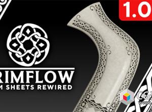 Blender贴画纹理路径曲线绘制修剪贴花插件 Trimflow V2.1.2+使用教程