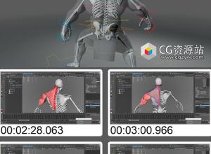 Maya ZIVA Dynamics角色绑定动画大师级视频教程