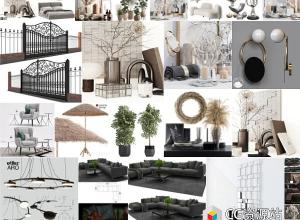 3dsky家具装饰3D模型合集2023年11月2