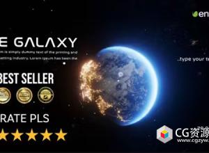 AE模板-宇宙银河星球文字标题展示片头 Metaverse Galaxy