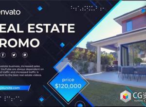 AE模板-现代房地产促销视频包装展示片头 Real Estate Promo