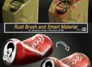 Substance金属锈迹智能材质 Rust Brush and Smart Material