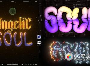 C4D教程-变色气球三维文字动画 Chromatic Balloon 3D Type in Cinema 4D