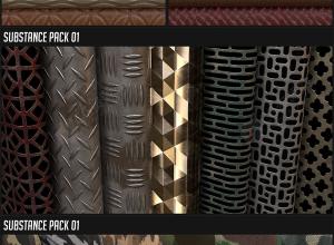 Substance 43组金属织物皮革智能纹理材质 Substance Painter Pack 01