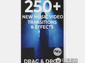 PR预设-250个嘻哈说唱风格频闪重影扭曲模糊抖动效果视频转场 250+ MV Transitions & Effects