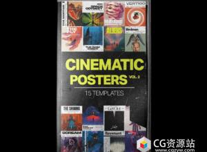 AE+PR+PS电影社交媒体海报模板 Tropic Colour Cinematic Social Media Poster Templates Vol 2