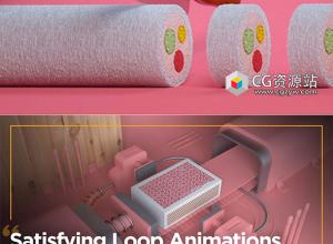 Cinema 4D Octane 渲染器三维场景创意循环动画C4D教程+中文字幕 Coloso