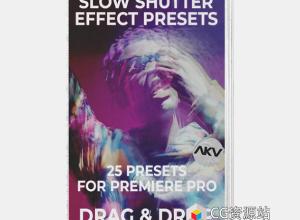 PR预设-25个创意慢速快门效果预设 AKV Studios Slow Shutter Presets
