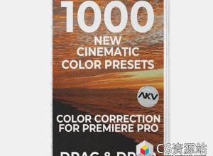 PR预设-1000多个航拍时尚旅行复古城市婚礼电影色彩调色预设 AKVStudios – 1000+ Cinematic Color Presets