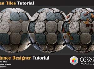 Substance破碎瓷砖贴图纹理细节制作教程 Artstation – Broken Tiles Tutorial – VOL.01