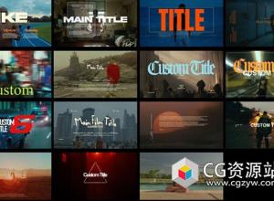 PR/AE/PS/FCPX模板插件-15组4K大气史诗电影预告片标题开场动画 Tropic Colour – Cinematic Titles Vol 2