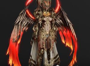 blender/CC4女性游戏角色模型 Girl Game Custom 001