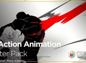 Coloso 2D动漫角色打斗动作动画视频教程 2D Action Animation Starter Pack