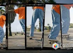 PR模板-胶片框架图片拼贴视频转场 Film Frame Collage Transitions