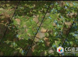 Substance复杂游戏场景材质制作视频教程+中文字幕