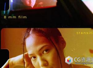 PR模板-复古8毫米胶片过渡视频转场 8 Mm Film Transition