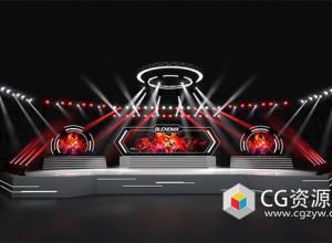 Blender舞台灯光场景资产预设 Stage Lighting Kit