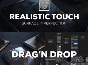 Blender预设-200+4k污迹表面缺陷灰尘划痕无缝纹理贴图合集 Realistic Touch - Surface Imperfection