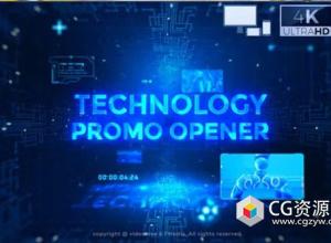 AE模板-科技感隧道文字宣传片头 Technology Promo Opener
