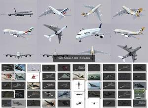 客机战斗机直升飞机3D模型 Planes 3D Models