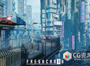 UE赛博朋克城市建筑场景环境资源 Dystopian City Environment