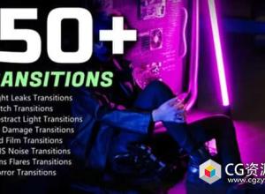 152个老电影VHS镜头光效故障转场过渡视频素材