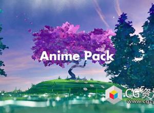 Blender 250+卡通动漫着色器模型材质资产预设 Alt Tab – Procedural Anime Pack 250+