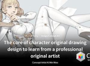 Coloso 原创角色设计绘画核心训练PS教程+中英文字幕