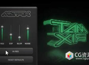 快速生成复古屏幕失真像素效果AE脚本 FredPelle – Matrix