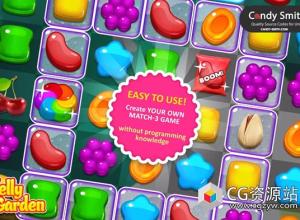 Unity消消乐游戏模板 Match 3 Jelly Garden Kit 2.3.3