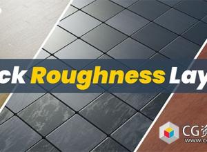 Blender真实粗糙度图层贴图插件带贴图包 Quick Roughness Layers V1.3.2