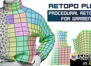 Blender布料重拓扑资产预设 Retopo Planes 1.6+使用教程