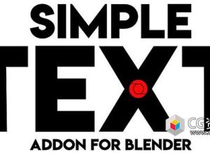 Blender简单文本动画预设插件 Simple Text V1.1.1