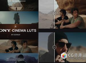 索尼电影感旅拍摄影调色LUTs预设+达芬奇调色节点预设 Justkay – Sony Slog III True Tone Luts