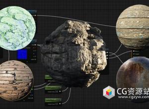 UE5虚幻引擎材质制作指南工作流程视频教程+中文字幕