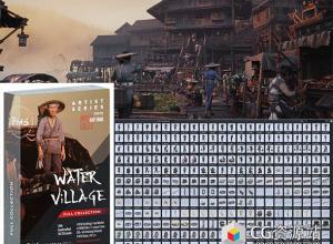 Blender/UE渔村木屋建筑人物角色村庄生活元素3D模型 BigMediumSmall – Water Village