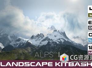 6组自然地形景观冰岛山脉3D模型 OBJ格式 Icelandic mountains Vol.3