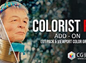 Blender场景渲染合成LUTs调色插件 Colorist Pro V1.4.2