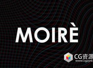 AE视频摩尔纹视觉特效脚本 Moiré V1.6+使用教程