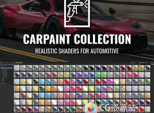 Blender 180种程序化汽车着色器车漆材质预设 Carpaint Collection