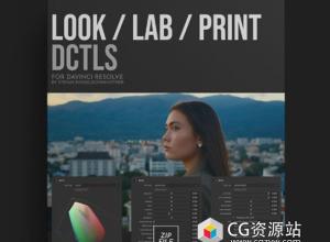 达芬奇电影感柯达富士胶片负片模拟调色插件DCTL节点预设 MonoNodes – LOOK LAB PRINT V3.0+V1.1+中文字幕教程