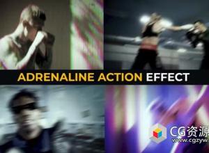 AE+PR模板-40种高能量疯狂相机抖动效果 Adrenaline Action Effects