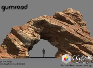 三套岩石石头3D模型 3D Rocks Collection Vol. 1-3 and Cliffmaker