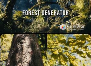 Blender森林自然场景丛林植物资产预设 Forest Generator+ 使用教程